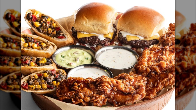 Chili's Grill & Bar Triple Dipper against white background.