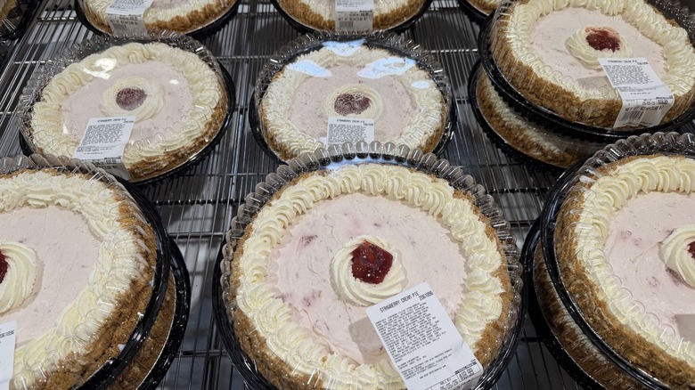 Strawberry Cream Pie display