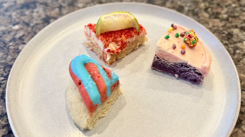 Plate of cookie quarters