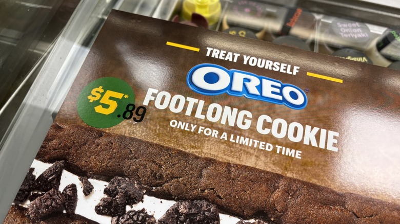 Subway OREO Footlong Cookie advertisment
