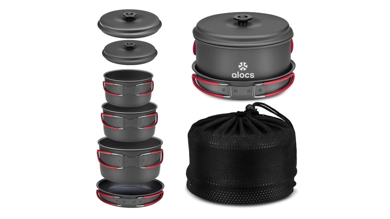 Alocs camping cookware set