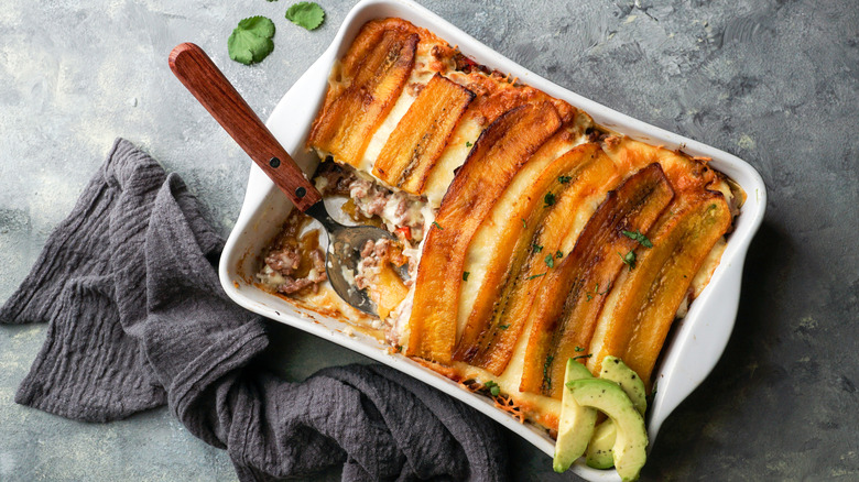 Pastelon in serving dish