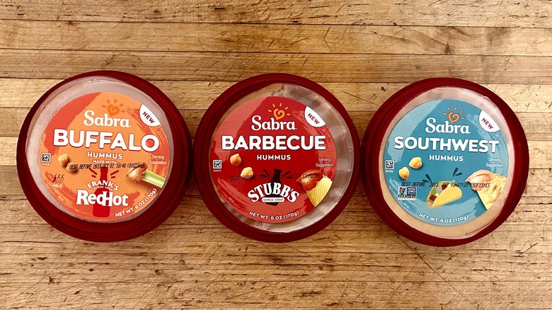 Sabra assorted hummus flavors