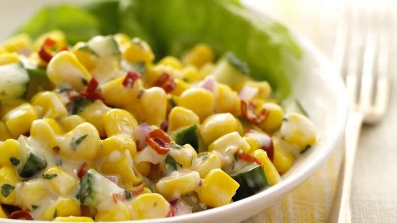 zesty-corn-and-cucumber-salad - Salad Recipes for When You're Just Tired of Lettuce 