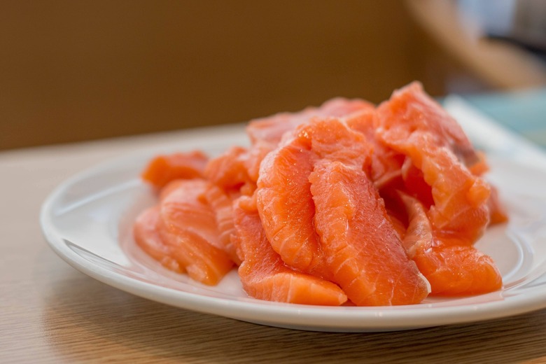 The tapeworm was found in 64 salmon specimens.