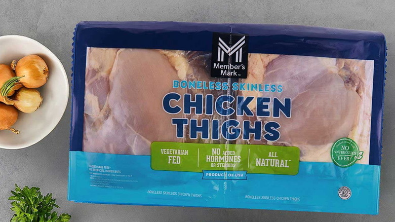 Sam's Club Member's Mark chicken thighs in package