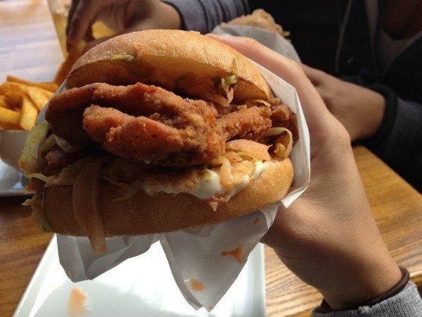 Naked Lunch Fried Chicken Sandwich