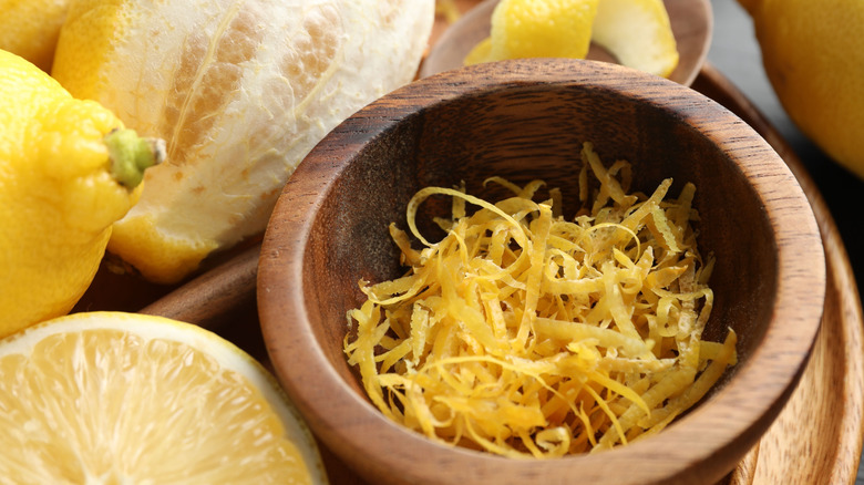 Lemon and lemon zest