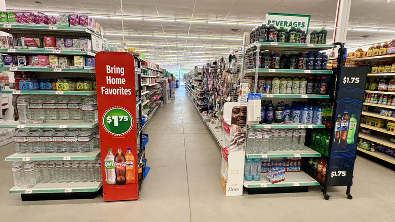 aisle of a Dollar Tree