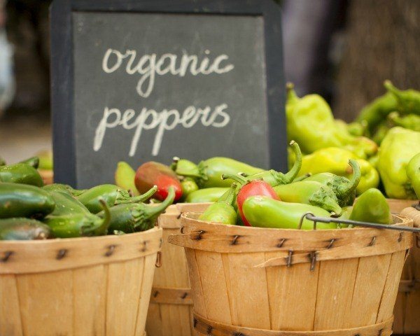 organic peppers
