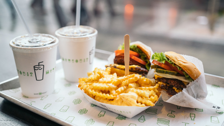 A meal from Shake Shack