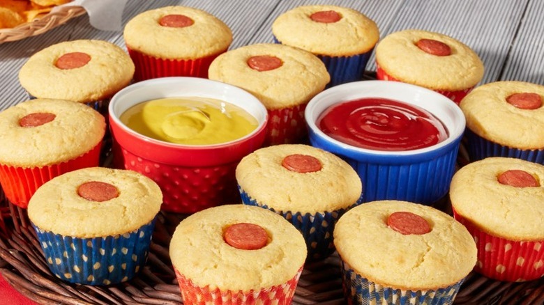 Mini corn dog muffins