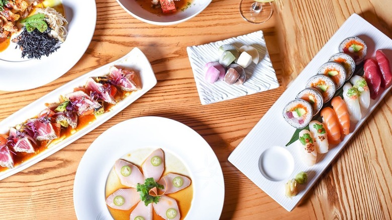 Selection of Nobu dishes