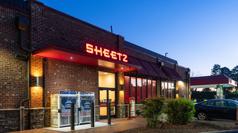 The exterior of a Sheetz location with signage