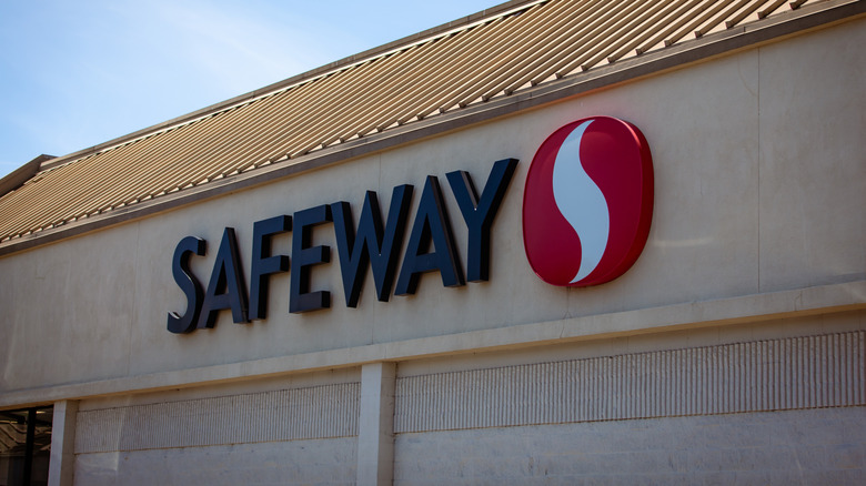 The Safeway store logo on the outside of one of its stores