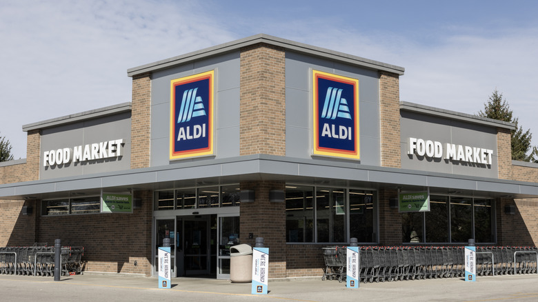 Exterior of an Aldi food market