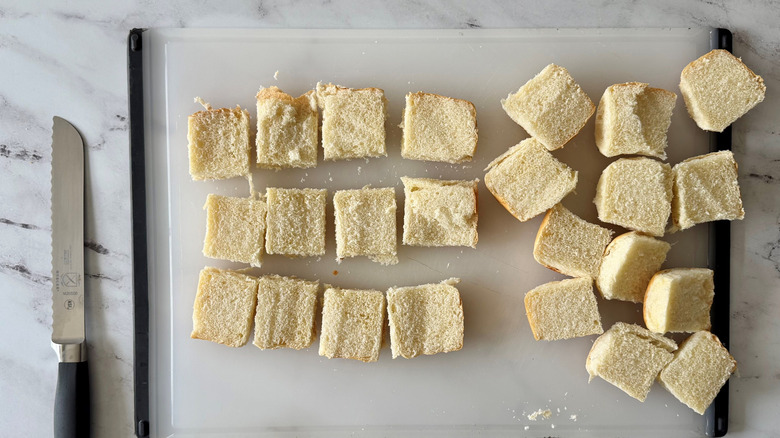 Open slider buns on cutting board