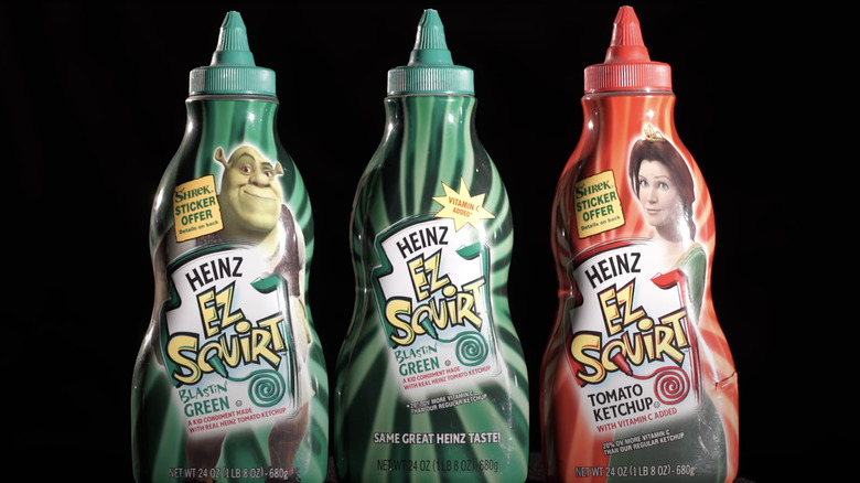 three bottles of  EZ Squirts