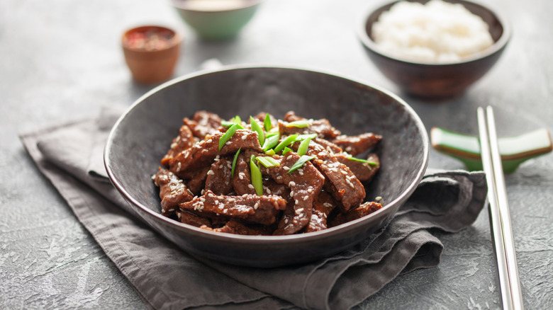 Korean beef bulgogi