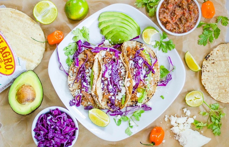 BBQ pulled pork tacos