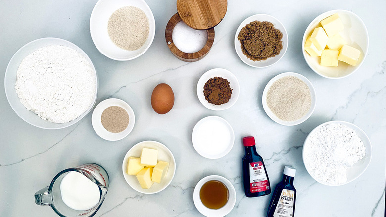 ingredients for cinnamon rolls
