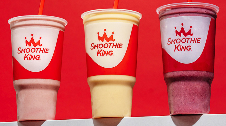 Trio of Smoothie King smoothies
