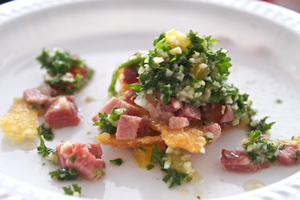 Sawa's Beef Tongue Carpaccio