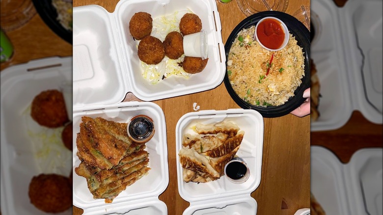 Takeout food from Fish Market