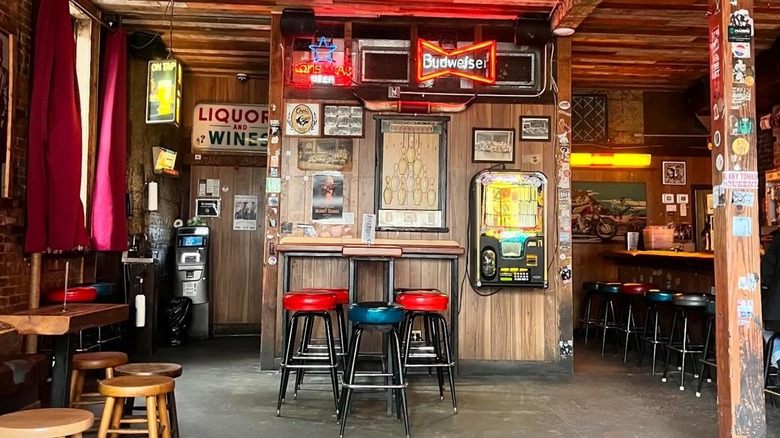 Inside of Skinny Dennis bar in Williamsburg