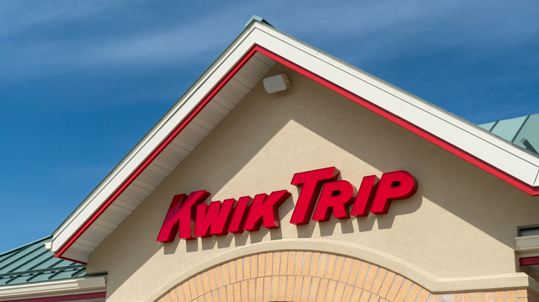Exterior of a Kwik Trip main building showing the red logo