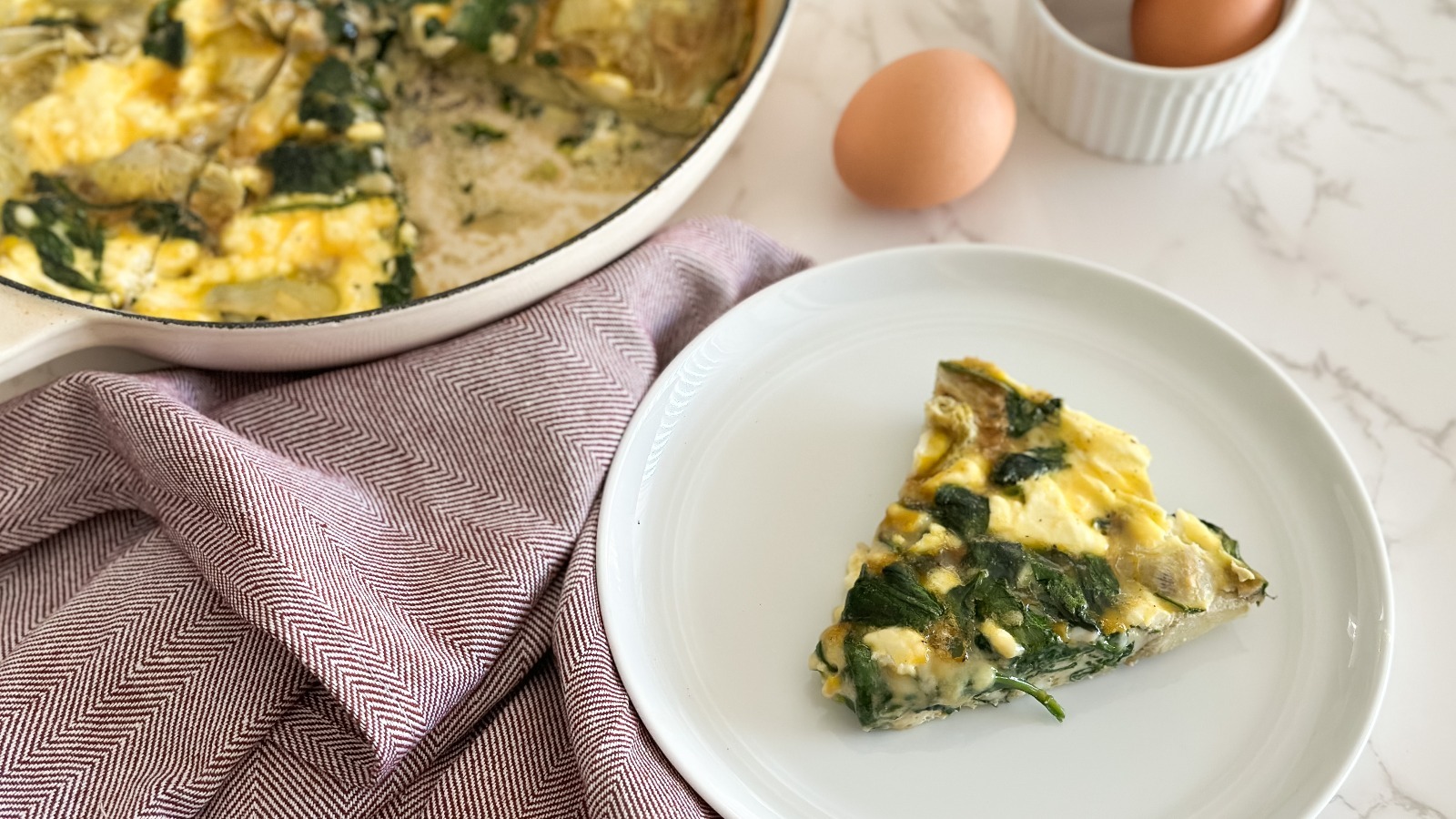 Spinach Artichoke Frittata Recipe