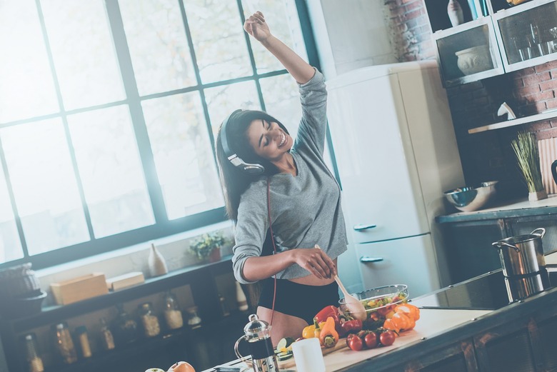 Dancing in the kitchen