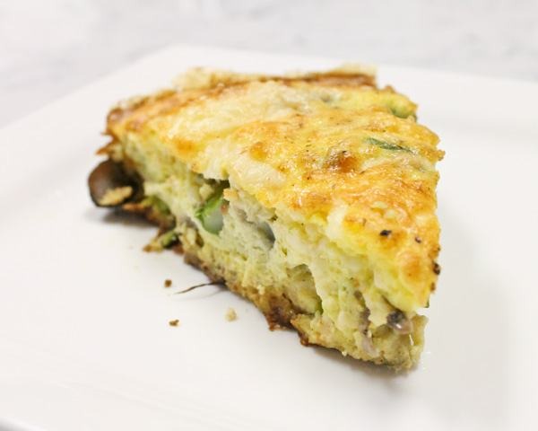 Spring Frittata with Asparagus, Mushrooms, and Red Onion