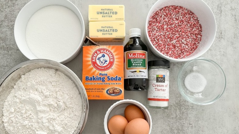 ingredients for sugar cookies