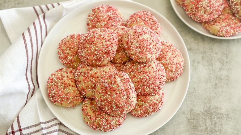 sprinkle-coated sugar cookies 