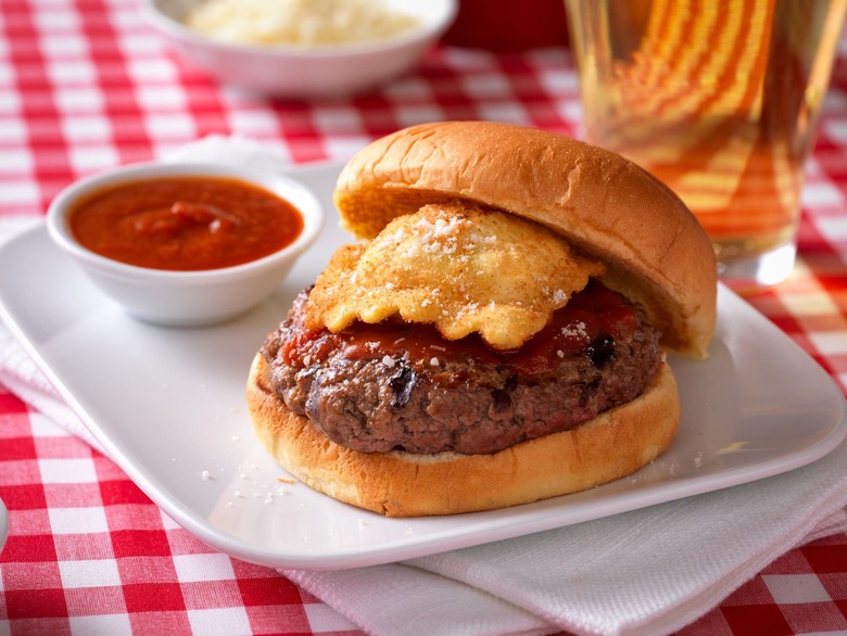 This Toasted Ravioli and Burger Recipe Is the Perfect Mashup