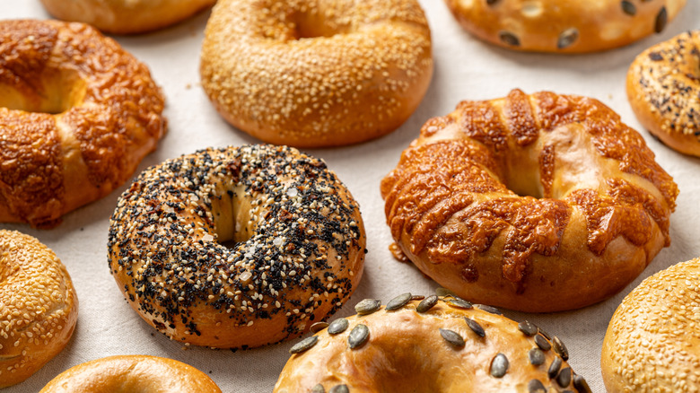 variety of bagels