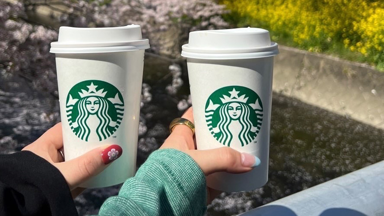 Starbucks hot coffees