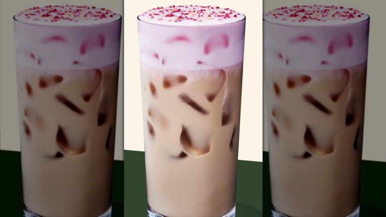 Starbucks Iced Cherry Chai drink