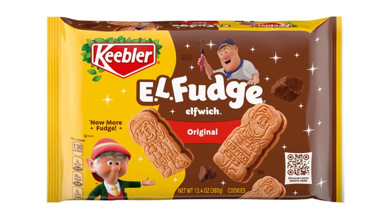 Package of Keebler E.L. Fudge cookies