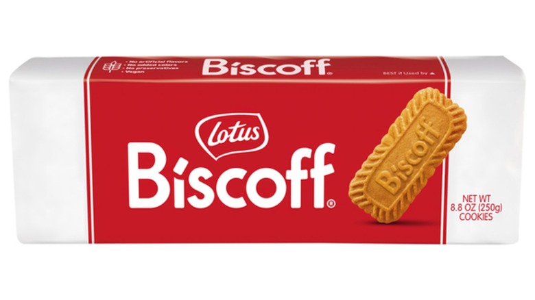 Package of Lotus Biscoff cookies