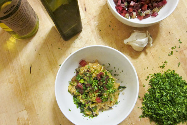 Swiss Chard and Shiitake Mushroom Risotto