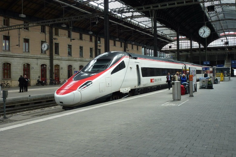 SBB train in Basel