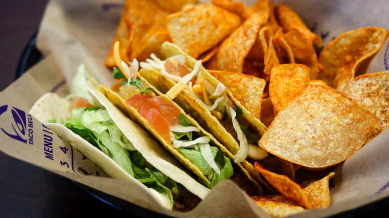 A meal from Taco Bell
