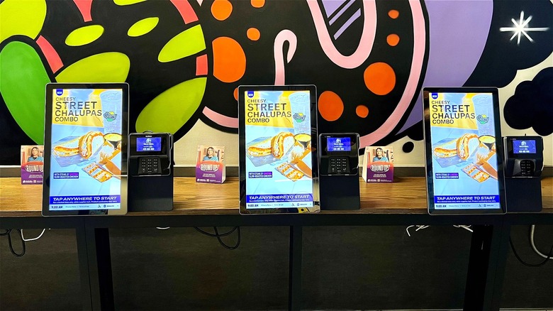 Taco Bell ordering kiosks