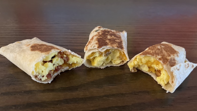 3 Toasted Breakfast Tacos 