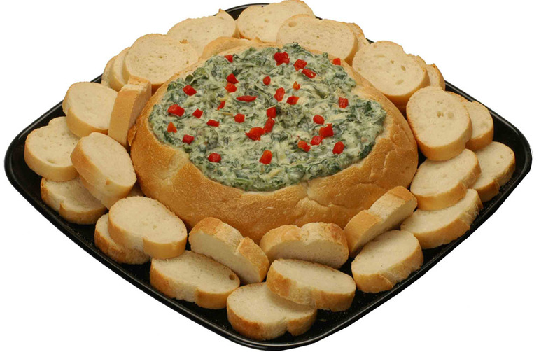 Spinach Dip an a Bread Bowl