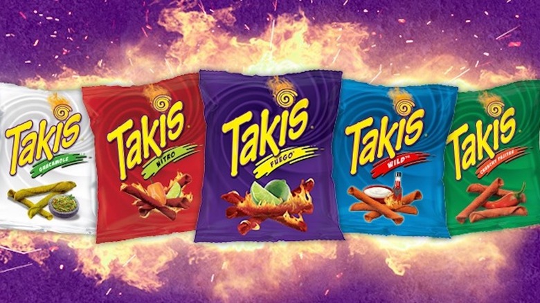 Various Takis flavors