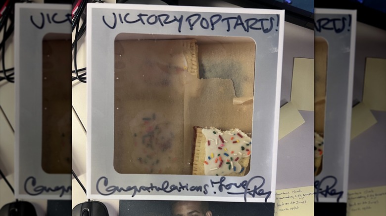 Box of Taylor Swift's homemade victory Pop-Tarts