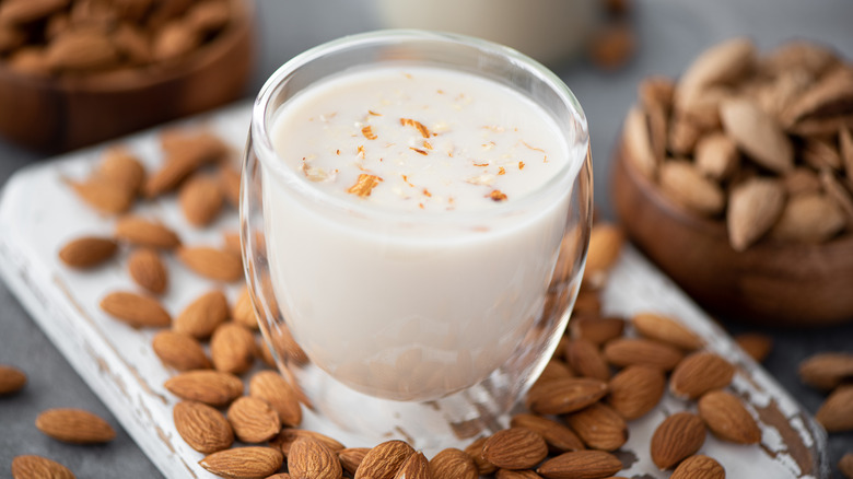 Homemade almond milk